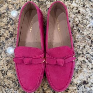 Cole Haan Women's Fuchsia Suede Loafers. Like new! Great for Spring!